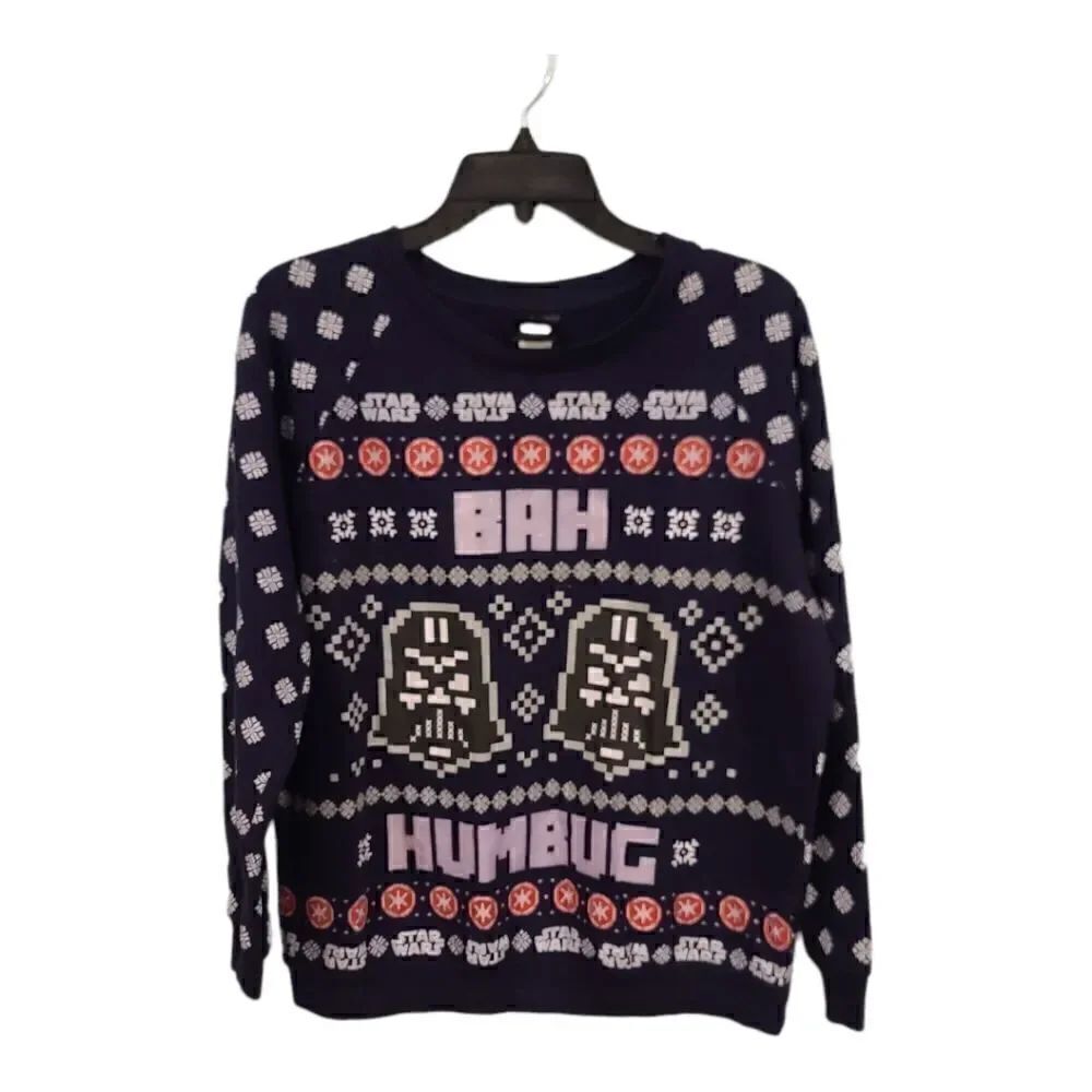 Star Wars Darth Vader Ugly X-mas Sweater Juniors Large (11-13) - 0006 - Like New